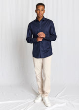 BS Miles Slim Fit Skjorta - Navy
