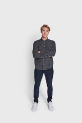 BS Hamza Casual Slim Fit Skjorta - Dark Grey