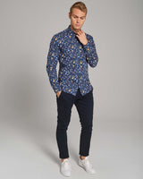 BS Gullit Slim Fit Skjorta - Dark Blue