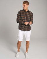 BS Leclerc Casual Slim Fit Skjorta - Brown