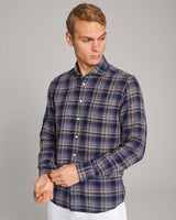 BS Gasly Casual Slim Fit Skjorta - Dark Blue