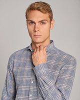 BS Vettel Casual Slim Fit Skjorta - Blue