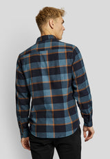BS Lillestroem casual slim fit Skjorta - Dark Blue