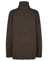 BS Antoinette Oversized Fit Stickat - Brown