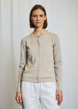 BS Melina Regular Fit Stickat - Sand