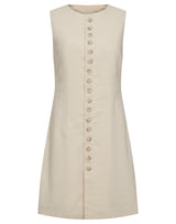 BS Gia Slim Fit Klänning - Beige