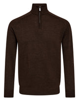 BS Pelle Regular Fit Stickat - Dark Brown