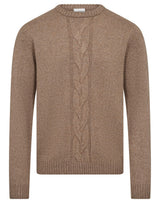 BS Tormod Regular Fit Stickat - Brown
