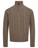 BS Askel Regular Fit Stickat - Brown