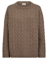 BS Miranda Regular Fit Stickat - Brown