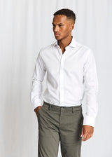 BS Albin Slim Fit Skjorta - White
