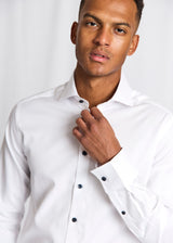 BS Skube Slim Fit Skjorta - White