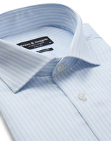 BS Bannour Modern Fit Skjorta - Light Blue/White