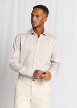 BS Santos Modern Fit Skjorta - Sand/White