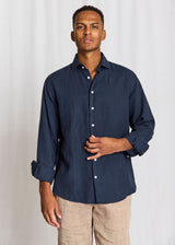 BS Tahaka Casual Modern Fit Skjorta - Navy