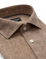 BS Tahaka Casual Modern Fit Skjorta - Brown