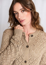 BS Eleonora Regular Fit Stickat - Sand