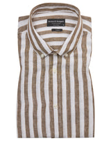 BS Esteban Casual Modern Fit Skjorta - Ochre/White