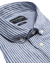 BS Valtteri Casual Modern Fit Skjorta - Navy/White
