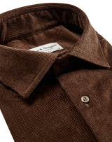 BS Kongsberg casual slim fit Skjorta - Brown