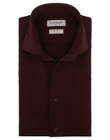 BS Bernal Slim Fit Skjorta - Bordeaux