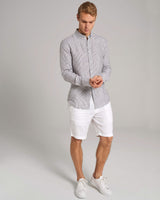 BS Valtteri Casual Modern Fit Skjorta - Army/White