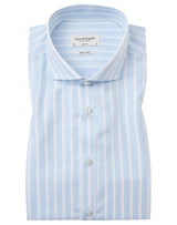 BS Davids Slim Fit Skjorta - Light Blue/White