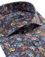 BS Hammerstiff Modern Fit Skjorta - Dark Blue