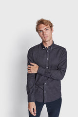 BS Sanneh Casual Modern Fit Skjorta - Thunder