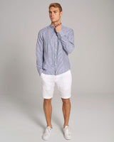 BS Valtteri Casual Modern Fit Skjorta - Navy/White
