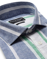 BS Maini Casual Modern Fit Skjorta - Blue/White