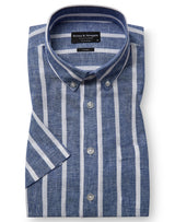 BS Randy Casual Modern Fit Shirt - Blue/White