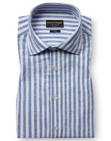 BS O'Sullivan Casual Modern Fit Skjorta - Blue/White