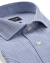 BS Keita Casual Modern Fit Skjorta - Light Blue/White