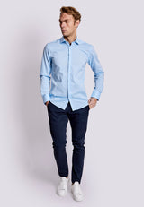 BS Giggs Modern Fit Skjorta - Light Blue