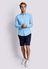 BS Ferrol Casual Slim Fit Skjorta - Light Blue