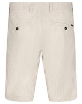 BS Isai Regular Fit Shorts - Beige/White