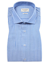 BS Angus Slim Fit Skjorta - Blue/White