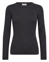 BS Bonita Regular Fit Stickat - Grey