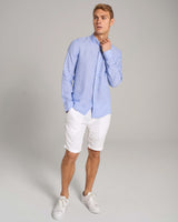 BS Sainz Casual Slim Fit Skjorta - Light Blue