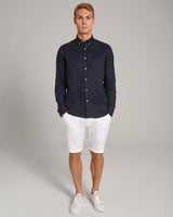 BS Sainz Casual Slim Fit Skjorta - Navy