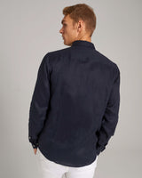 BS Sainz Casual Slim Fit Skjorta - Navy