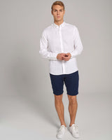 BS Sainz Casual Slim Fit Skjorta - White