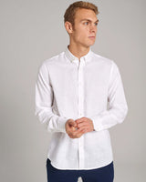 BS Sainz Casual Slim Fit Skjorta - White