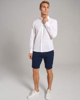 BS Ricciardo Casual Slim Fit Skjorte - White