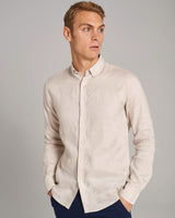 BS Carlos Casual Modern Fit Skjorta - Sand