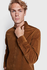 BS Assan Casual Slim Fit Skjorta - Ochre