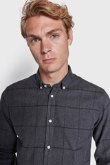BS Hamza Casual Slim Fit Skjorta - Dark Grey