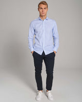 BS Batistuta Slim Fit Skjorta - Light Blue/White