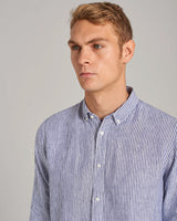 BS Bottas Casual Slim Fit Skjorta - Navy/White